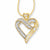 1/5 CT. T.W. Diamond "I Love You" Heart Pendant in 10K Gold