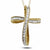 1/8 CT. T.W. Diamond Loop Cross Pendant in 10K Gold