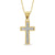 1/15 CT. T.W. Diamond Cross Pendant in 10K Gold - 16"