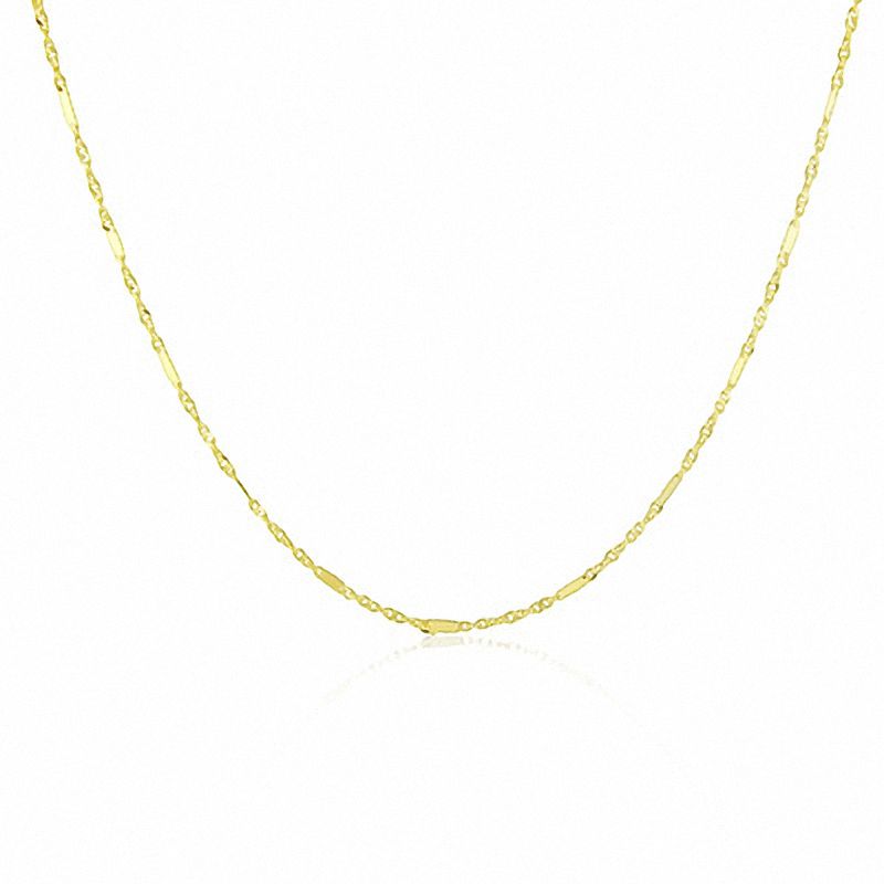 Ladies' Singapore Chain Necklace in 14K Gold - 18