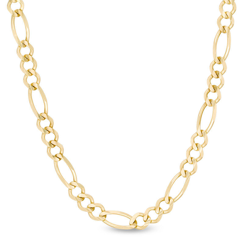 Men's 4.5mm Figaro Chain Necklace in 14K Gold - 24"