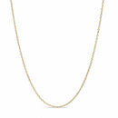 Ladies' 0.8mm Cable Chain Necklace in 14K Gold - 16"