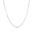 1.0mm Box Chain Necklace in 10K White Gold - 20"