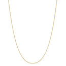 Ladies' 0.7mm Cable Chain Necklace in 14K White Gold - 16"