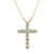 1/2 CT. T.W. Certified Diamond Cross Pendant in 14K Gold