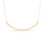 Diamond-Cut Curved Bar Necklace in 14K Gold - 17"