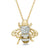 1/10 CT. T.W. Diamond Bumblebee Pendant in 10K Gold