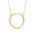 Circle Necklace in 10K Gold