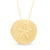 Diamond-Cut Sand Dollar Pendant in 14K Gold