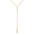 Double Bar Lariat-Style Necklace in 14K Gold