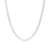 Men's 3.6mm Curb Chain Necklace in 14K White Gold