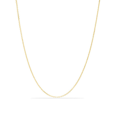 Ladies' 0.9mm Cable Chain Necklace in 14K White Gold - 30"