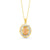 Oval Diamond-Cut Our Lady of Guadalupe Pendant in 10K Gold - Shryne Diamanti & Co.