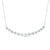 1 CT. T.W. Multi-Diamond Flower Necklace in 10K White Gold