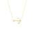 Sideways Anchor Necklace in 14K Gold