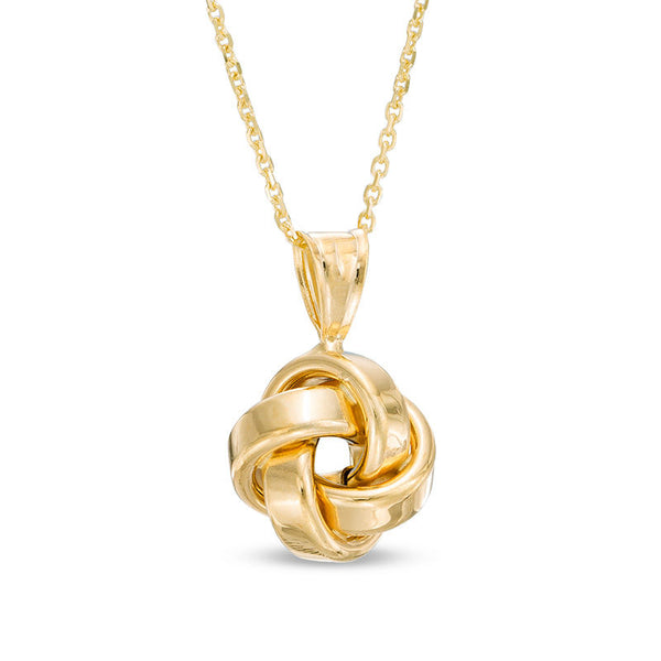 Love Knot Pendant in 14K Gold