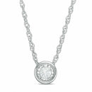 1/10 CT. Diamond Solitaire Necklace in 10K