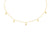 Diamond-Cut Dangle Bead Station Choker Necklace in 14K Gold - 16"