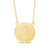 Virgin Mary Medallion Necklace in 10K Gold - 17"