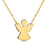 Mini Angel Necklace in 14K Gold