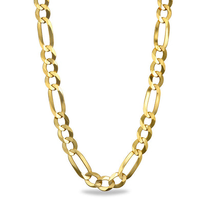 Ladies' 6.0mm Figaro Chain Necklace in 14K Gold - 28"