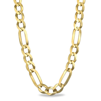 Ladies' 7.0mm Figaro Chain Necklace in 14K Gold - 30"