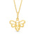 Bumble Bee Outline Pendant in 10K Gold