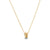 Four Open Mini Disc Slider Necklace in 14K Gold