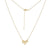 Bead and Graduated Vertical Bar Alternating Necklace in 14K Gold