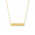 Cross Cutout Bar Necklace in 14K Gold