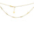 Bar Station Choker Necklace in 14K Gold - 16"