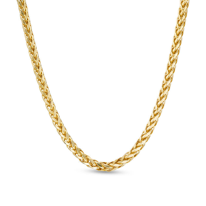 Men's 3.15mm Diamond-Cut Franco Snake Chain Necklace in 14K Gold