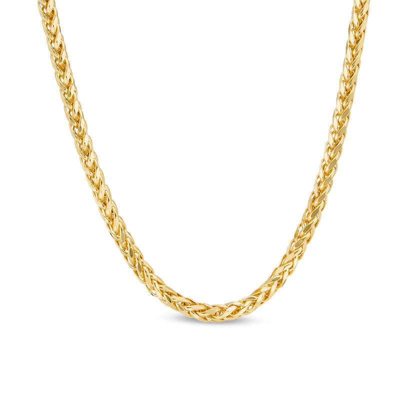 Ladies' 3.15mm Diamond-Cut Franco Snake Chain Necklace in 14K Gold