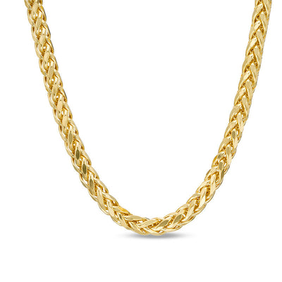 Men's 4.9mm Diamond-Cut Franco Snake Chain Necklace in 14K Gold - 24"