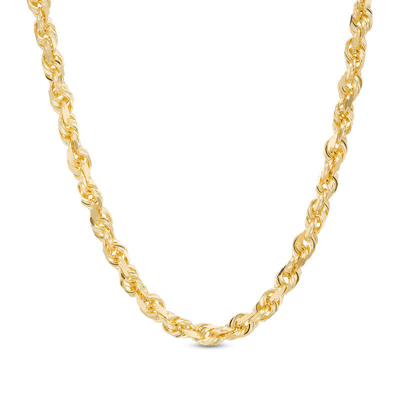Men's 4.8mm Rope Chain Necklace in 14K Gold