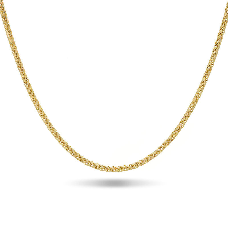 Men's 4.5mm Spiga Chain Necklace in 10K Gold