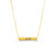 Made in Italy Sideways Bar Phrases Pendant in 14K Gold - 17" - Shryne Diamanti & Co.