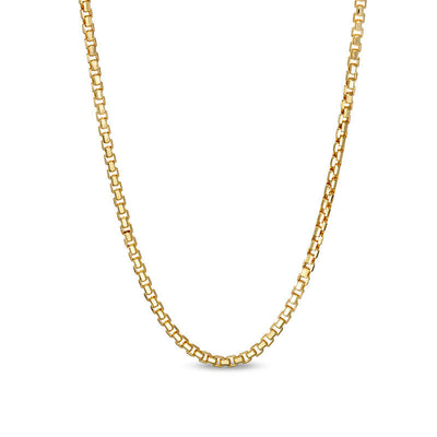 Ladies' 2.45mm Box Chain Necklace in 14K Gold - 24"