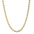 Ladies' 0.2mm Diamond-Cut Valentino Chain Necklace in 14K Tri-Tone Gold - 20"