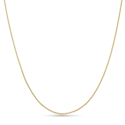 Ladies' 1.05mm Wheat Chain Necklace in 18K Gold - 18"