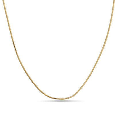 Ladies' 1.4mm Adjustable Snake Chain Necklace in 14K Gold - 22"