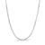 Made in Italy Men's 0.8mm Adjustable Snake Chain Necklace in 14K White Gold - 22"