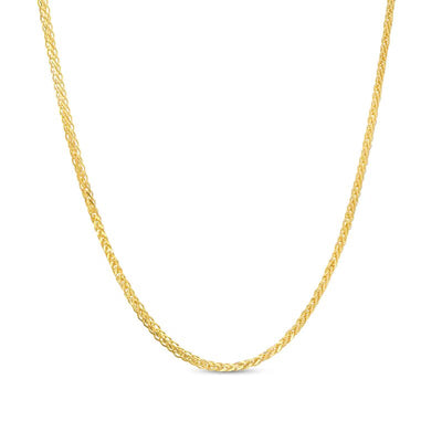 Made in Italy 0.85mm Wheat Chain Necklace in 10K Gold - 18" - Shryne Diamanti & Co.