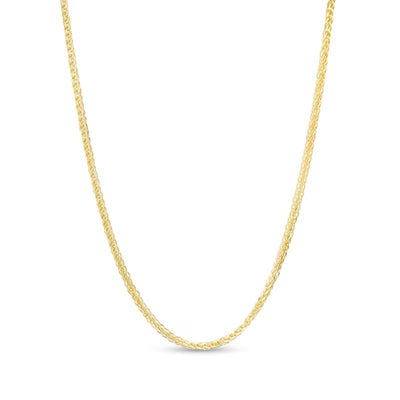 Made in Italy 0.85mm Wheat Chain Necklace in 10K Gold - 20" - Shryne Diamanti & Co.