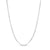 Made in Italy Men's 0.8mm Adjustable Box Chain Necklace in 14K White Gold - 22"