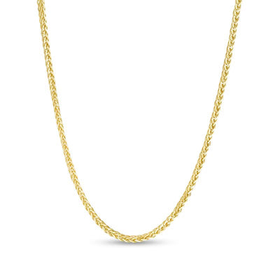 Made in Italy 1.1mm Adjustable Wheat Chain Necklace in 14K Gold - 22" - Shryne Diamanti & Co.