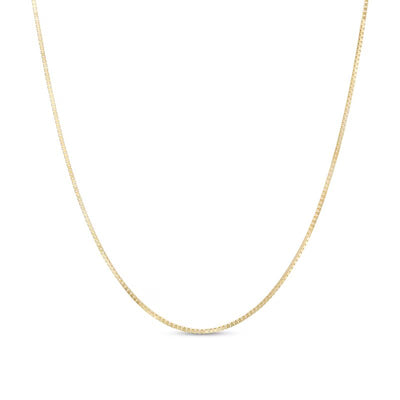 Made in Italy 1.0mm Box Chain Necklace in 10K Gold - 20" - Shryne Diamanti & Co.