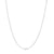 1.25mm Solid Singapore Chain Necklace in 10K White Gold - 20"