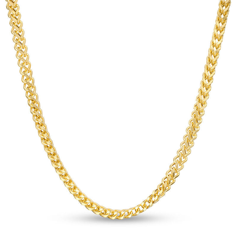 3.9mm Franco Snake Chain Necklace in Hollow 14K Gold