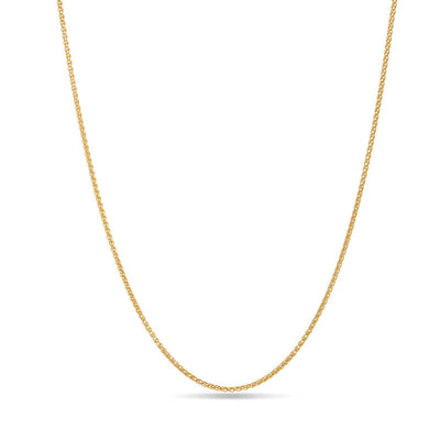 1.65mm Wheat Chain Necklace in 18K Gold